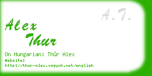 alex thur business card